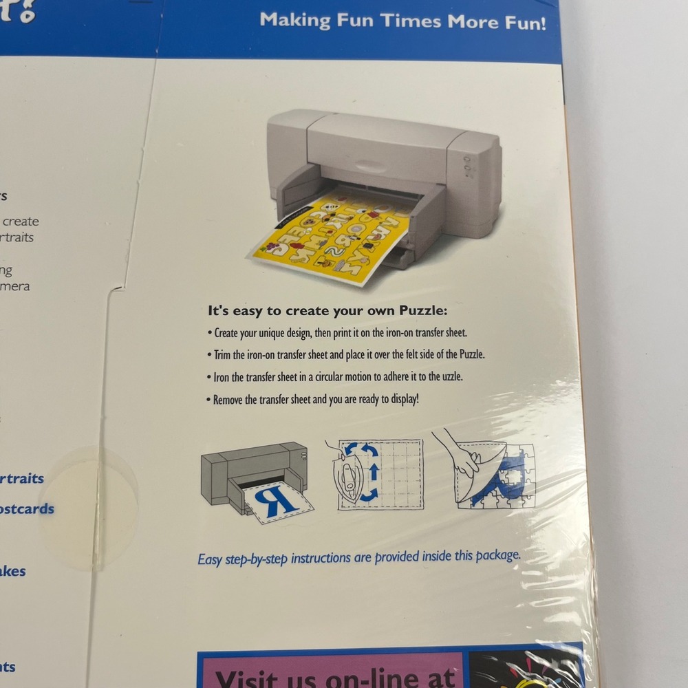 Invent It! DIY Puzzle Kit Vintage 1999 Inkjet Printer Custom Craft Set 09210-0 - Picture 3 of 5